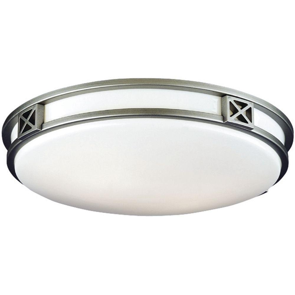 Philips Crossroads 2-Light Glacier Silver Ceiling Fixture-F206012U ...