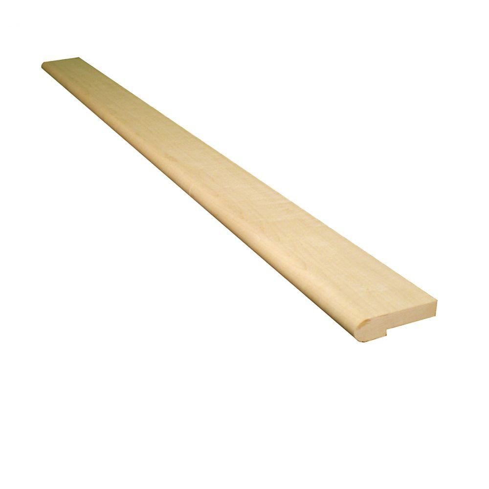 Stairtek 1 In X 3 5 48 Unfinished Maple Nosing Nsma3548 Unfinished Maple Nosing