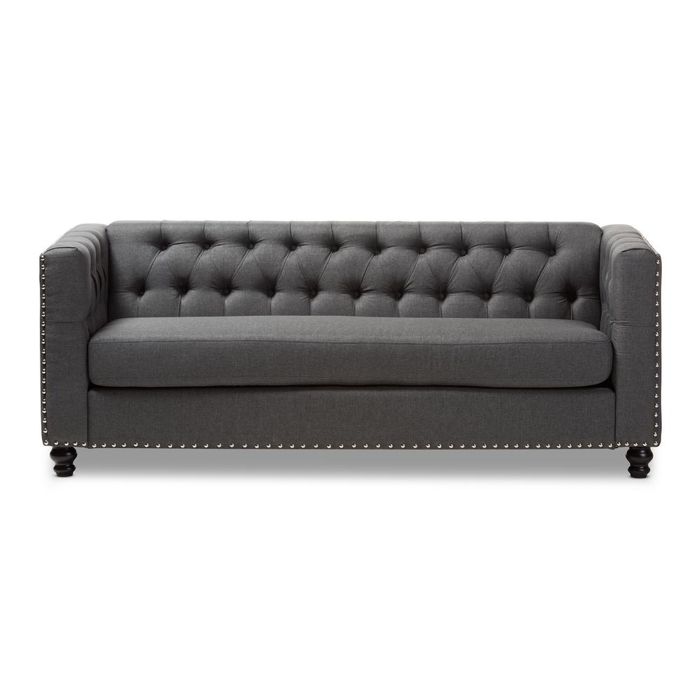 Serta Sophie Java Convertible Sofa Sc Sop P1 Jv The Home Depot Geneva 3 Seater Gray Fabric Upholstered Sofa