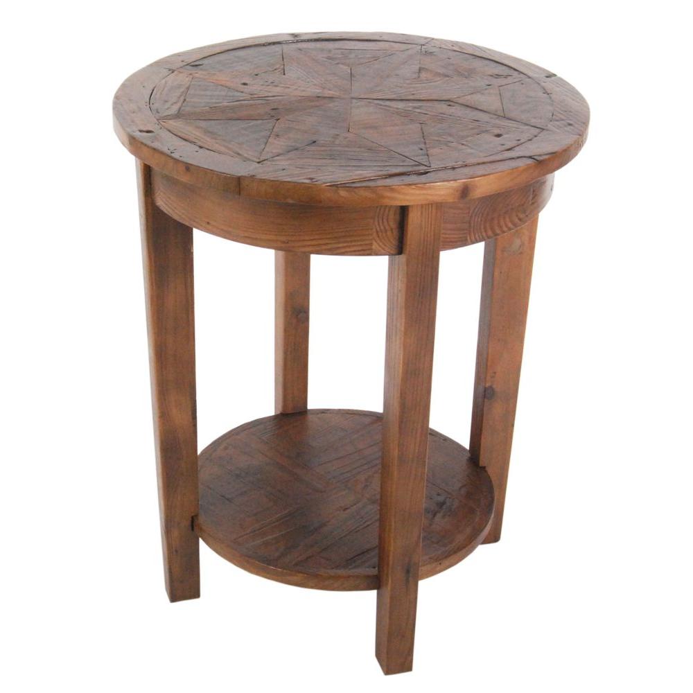 Alaterre Furniture Revive Natural Oak End Table Arva1520 The