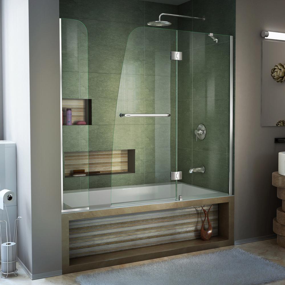 Pivot Hinged Dreamline Bathtub Doors Bathtubs The Home Depot