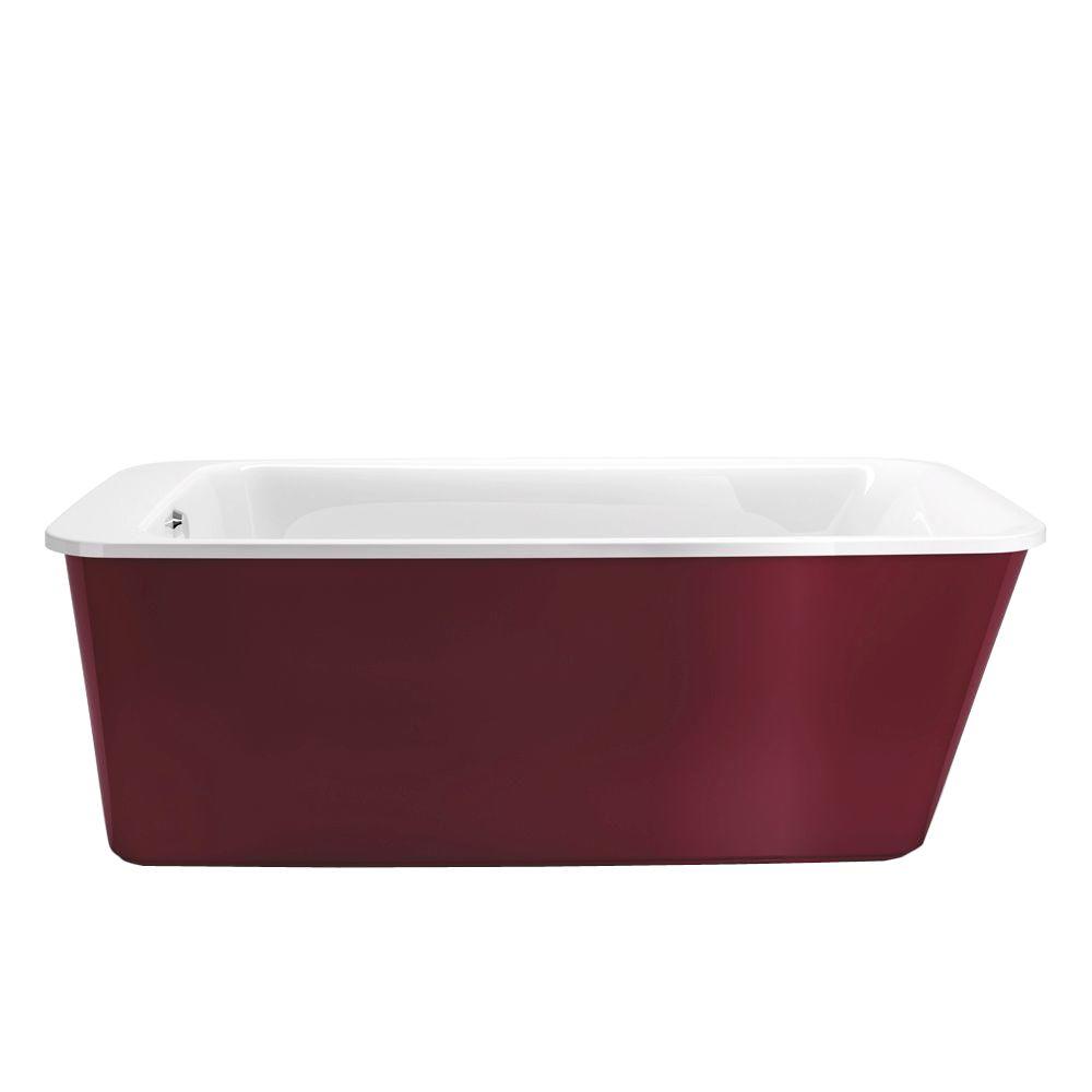 MAAX Lounge 5.3 ft. Fiberglass Flatbottom Reversible Drain ...