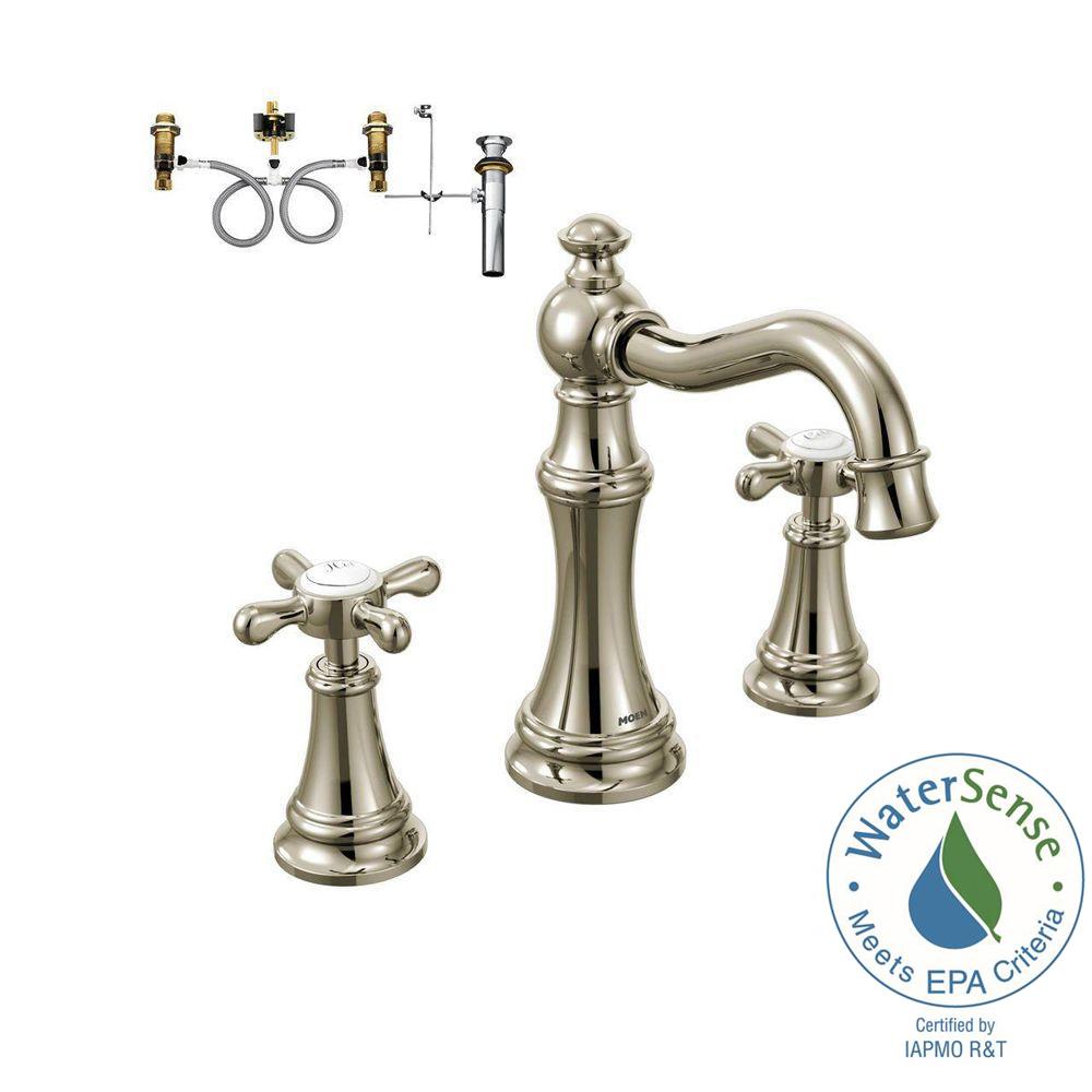 MOEN Weymouth 8 in. Widespread 2Handle Bathroom Faucet Trim Kit with