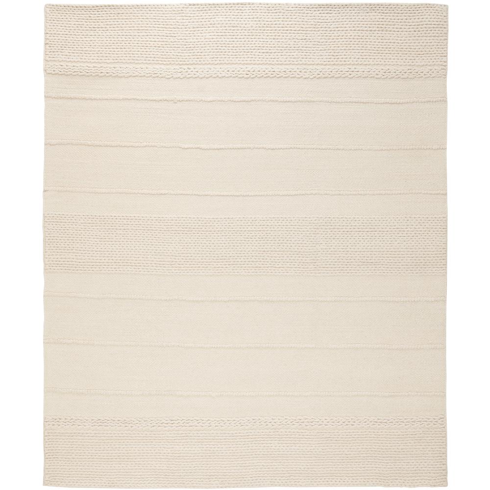 Striped 8 X 10 Ivory Area Rugs The Home Depot Natura Natural 8 Ft X 10 Area Rug