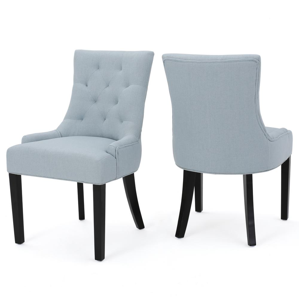 Le House Hayden Light Sky Fabric Dining Chair Set Of 2 Le House Hayden Light Sky Fabric Dining Chair Set Of 2