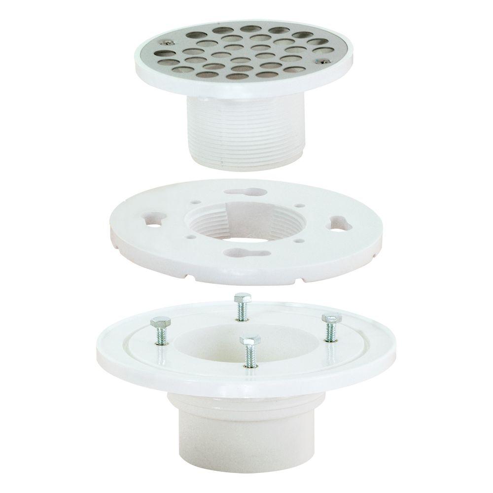 Ez Flo 2 In X 3 In Pvc Shower Drain 15301 The Home Depot