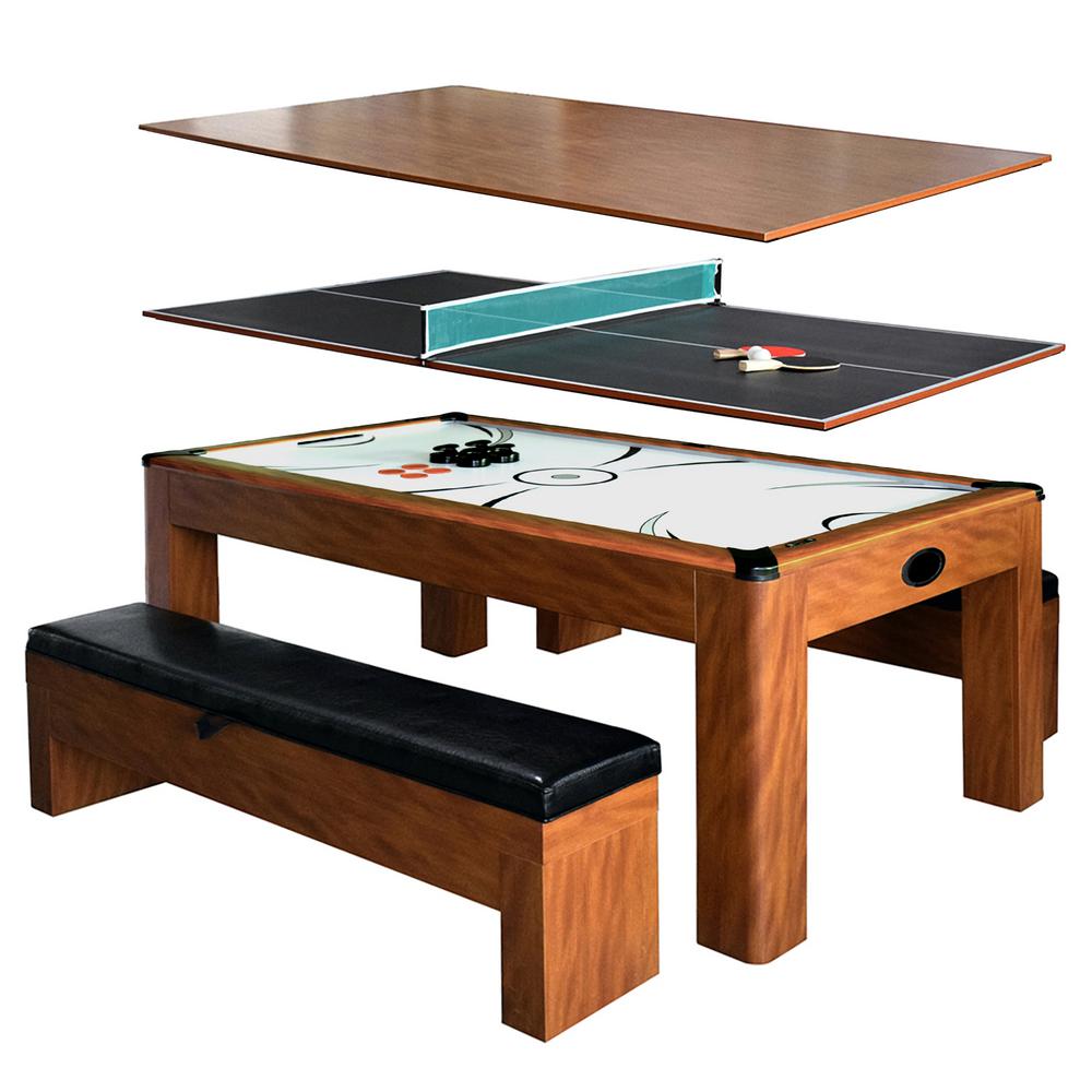 Hathaway Sherwood 7 Ft Air Hockey Table With Benches