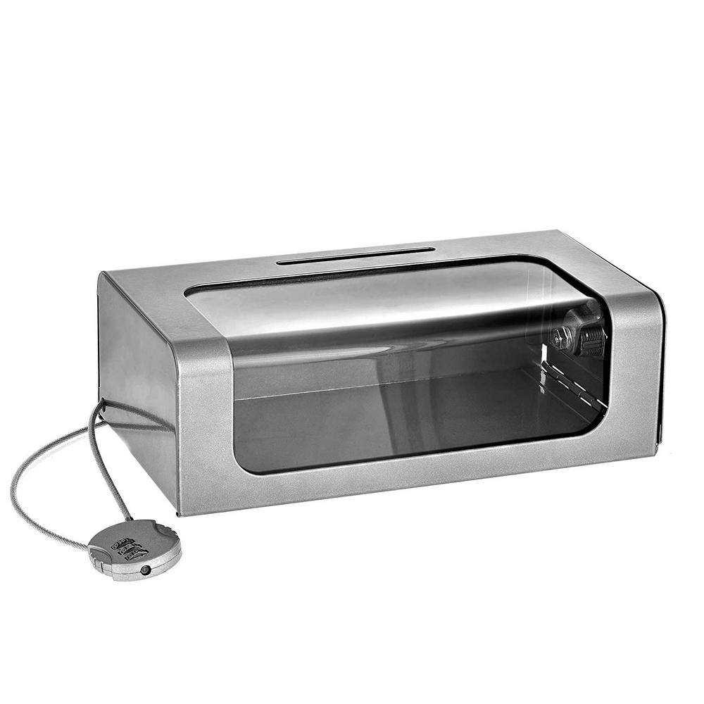 Adiroffice Steel Donation Suggestion Box With Cable And Lock Adiroffice Steel Donation Suggestion