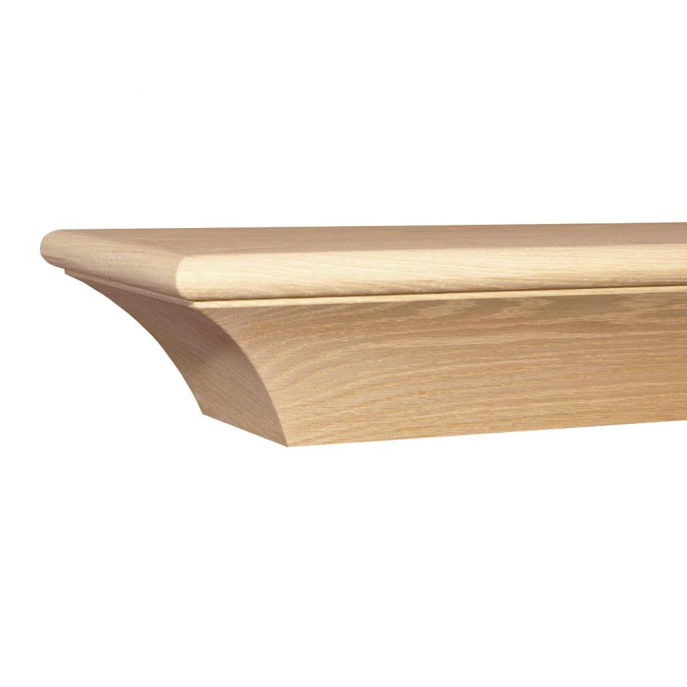 Builders Choice Contemporary 60 In X 3 75 Oak Cap Shelf Mantel Builders Choice Contemporary 60 In X 3 75 Oak Cap Shelf Mantel
