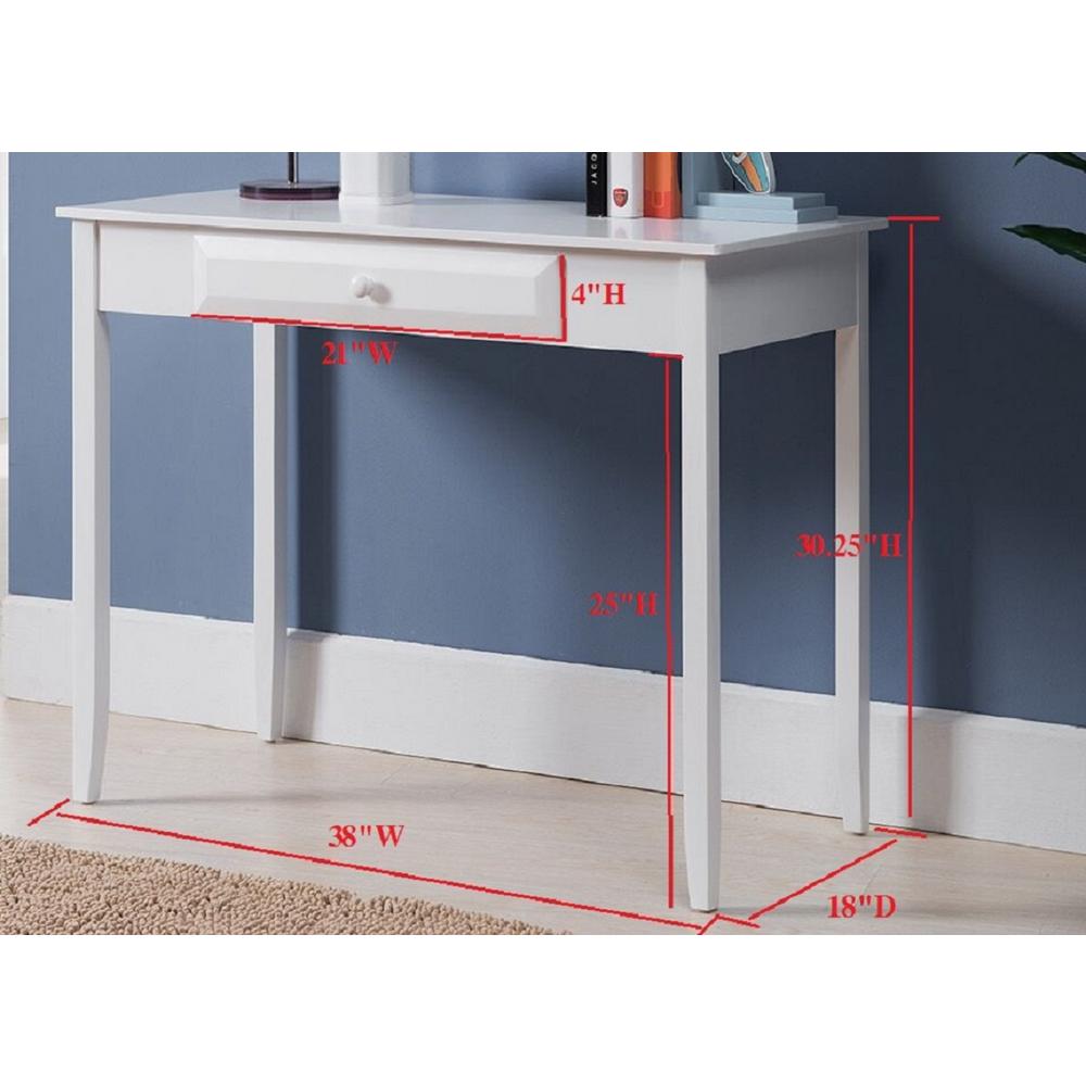 Signature Home Stella White Wood Home Office Parsons Desk 042oh