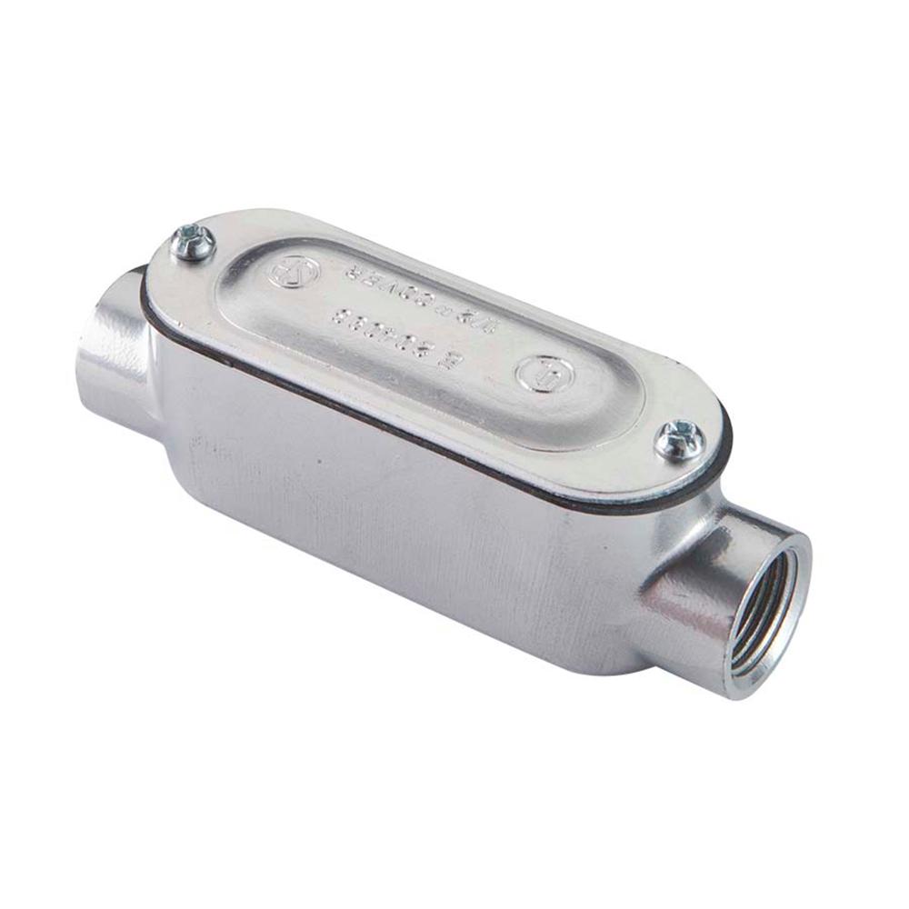 3 4 In Rigid Threaded Aluminum Conduit Body 58407 The Home Depot