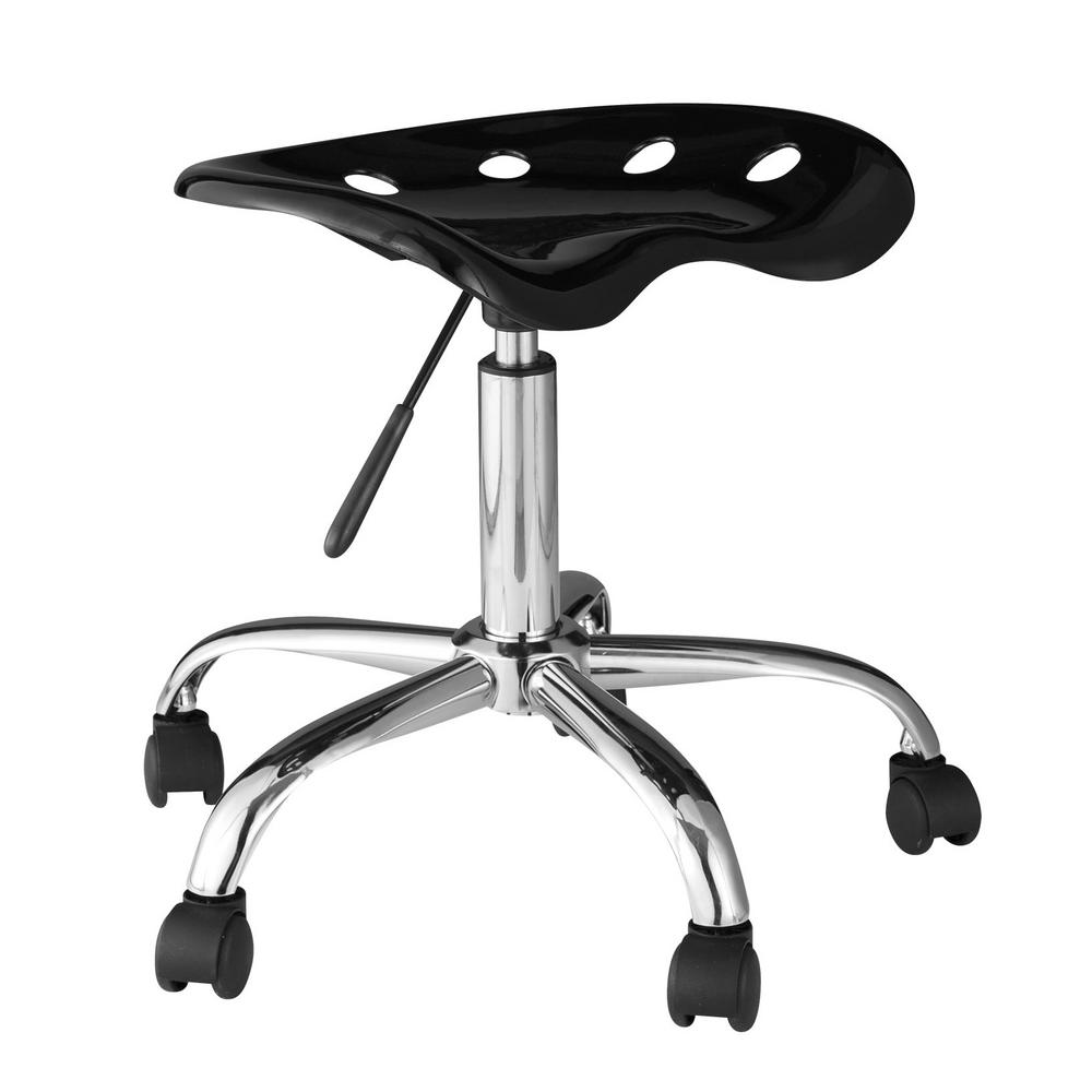 Onespace Black Computer Task Chair With Tractor Seat 60 101405 The Onespace Black Computer Task Chair With Tractor Seat 60 101405 The Home Depot