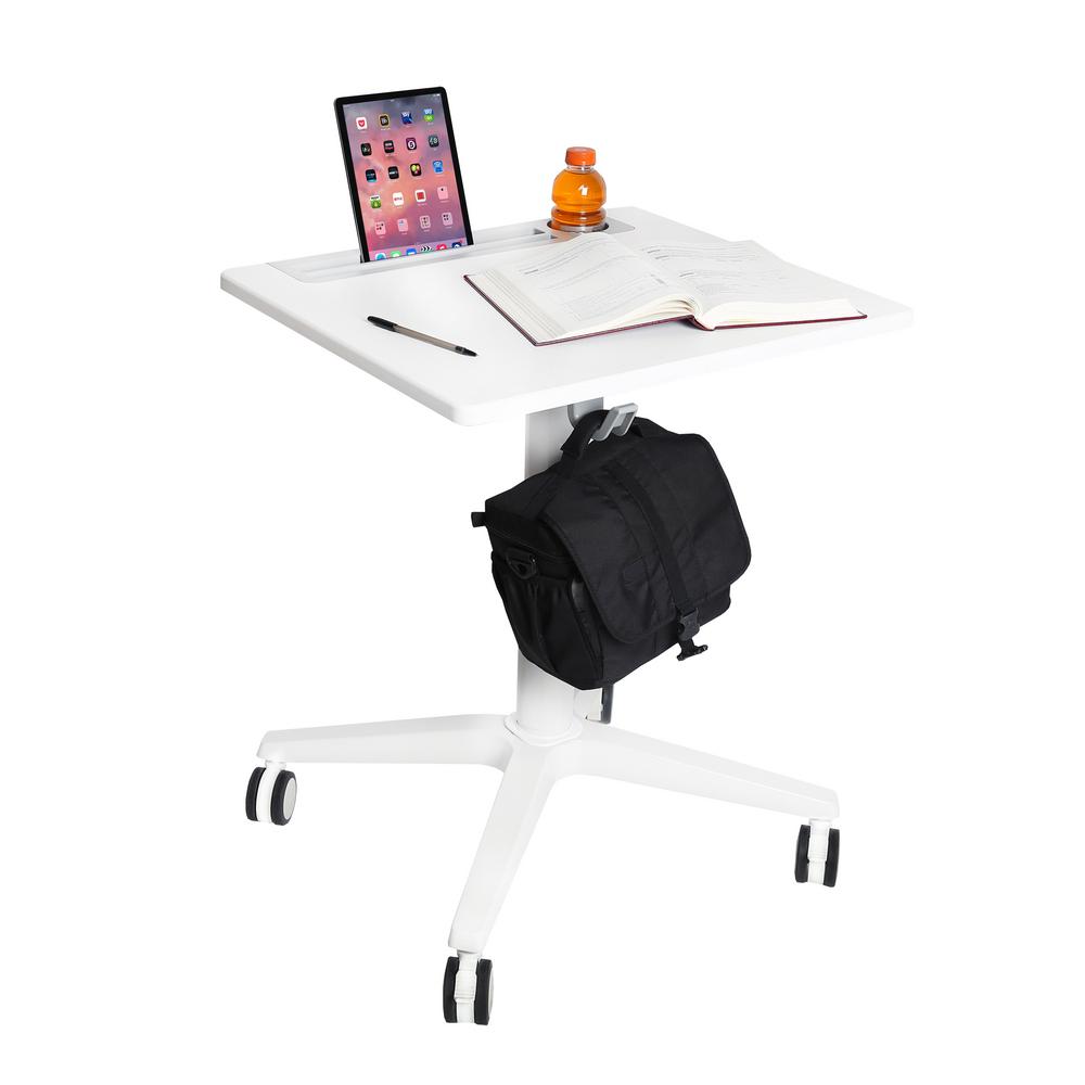 Seville Classics 21.6 in. Rectangular White Standing Desks with