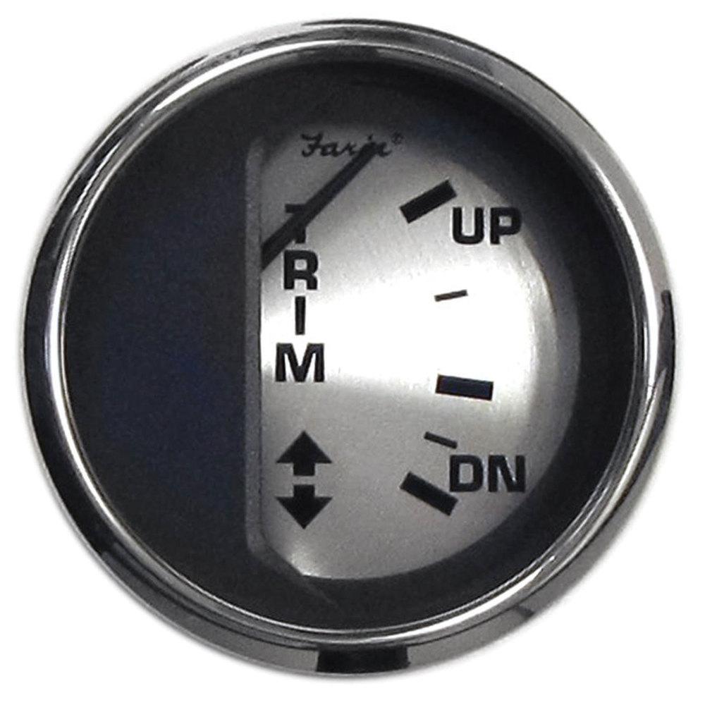 Faria Spun Silver Trim Gauge for Mercury/Mariner/Mercruiser/Volvo DP