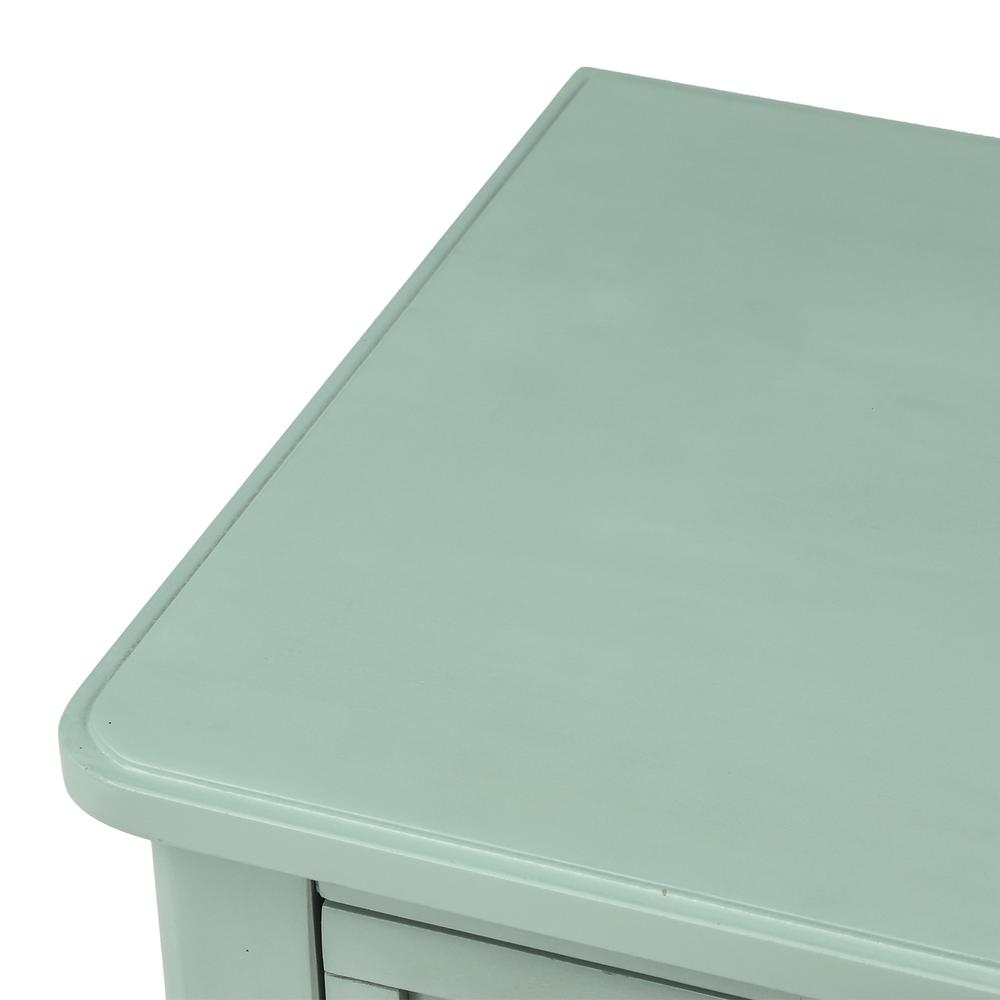 Harper Bright Designs Retro Blue Narrow Console Table With 3