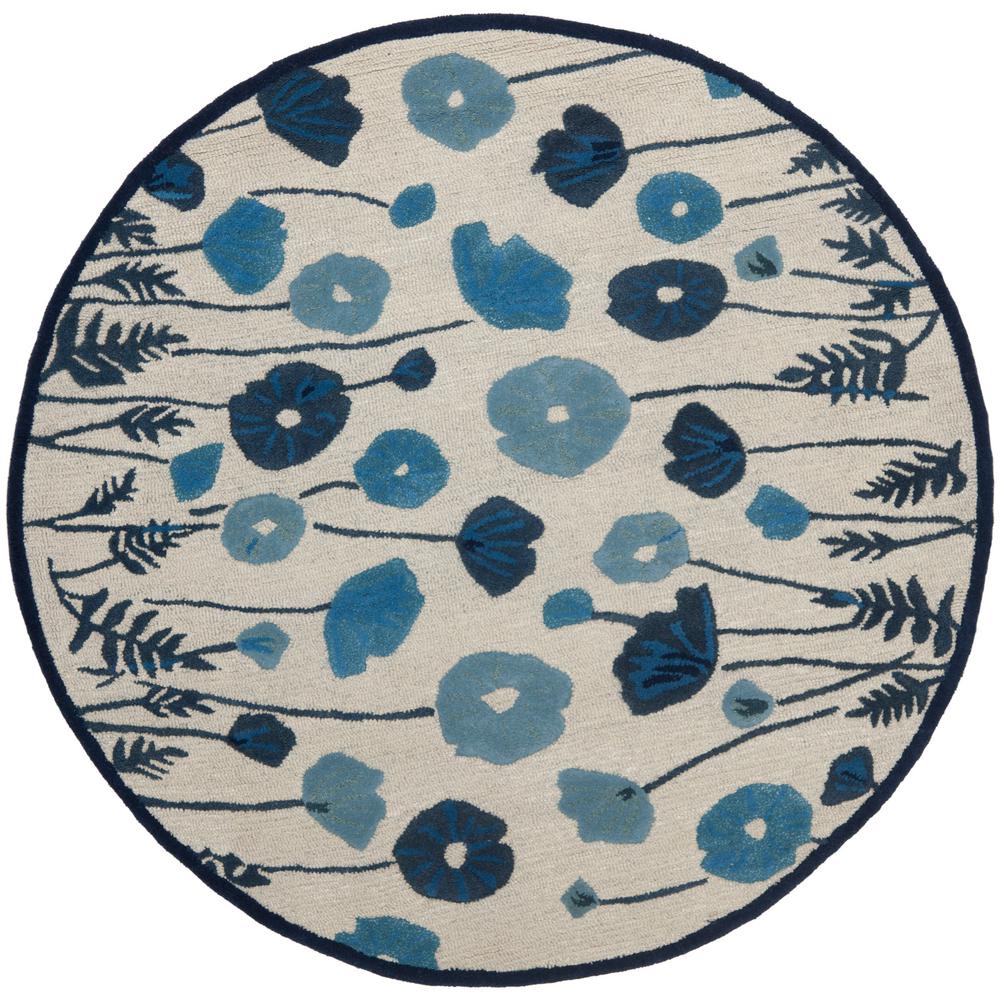 Safavieh Martha Stewart Azurite Blue 6 Ft X Round Area Rug