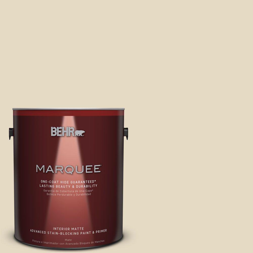 BEHR MARQUEE 1 gal. #MQ2-31 Scribe Matte One-Coat Hide Interior ...