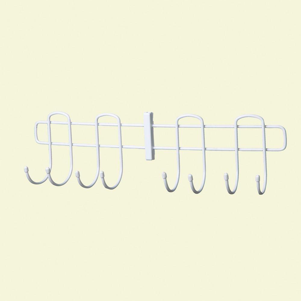 Closetmaid Shelftrack 18 6 In W 8 Hook Closet Storage Accessory