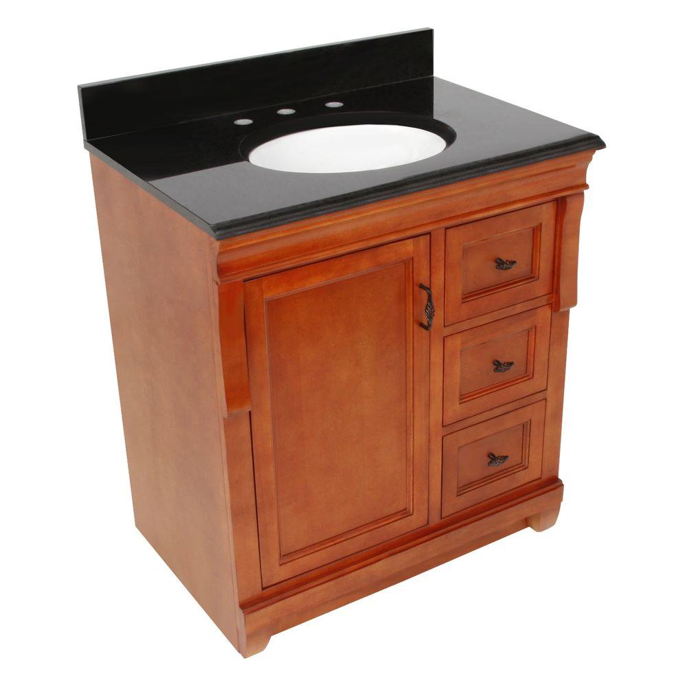 Foremost Naples 37 in. W x 22 in. D Bath Vanity in Warm Cinnamon with