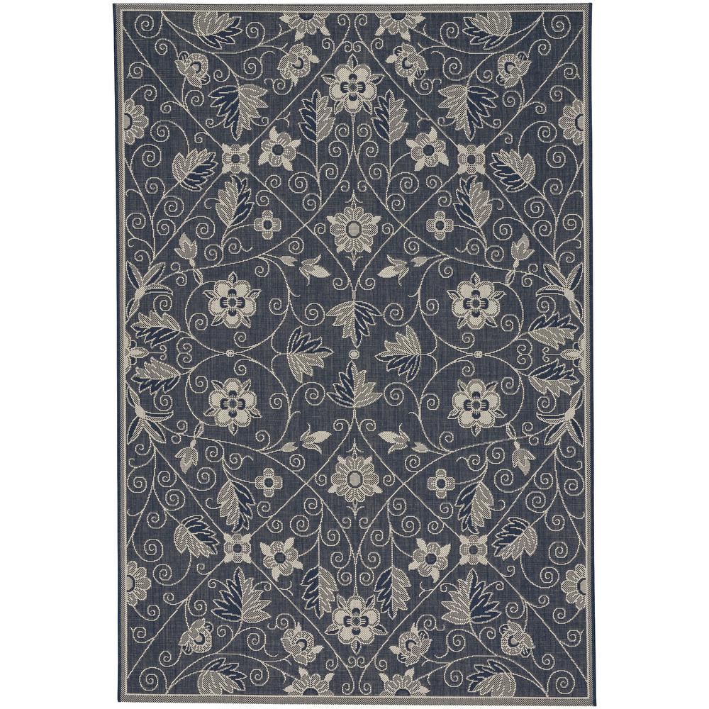 Capel Williamsburg Elsinore Garden Maze Medium Blue 5 Ft X 8 Capel Williamsburg Elsinore Garden Maze
