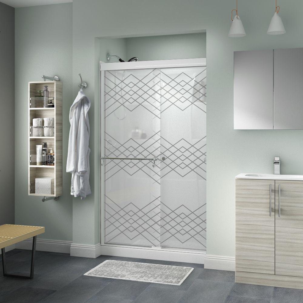 Delta Portman 48 in. x 70 in. SemiFrameless Traditional Sliding Shower