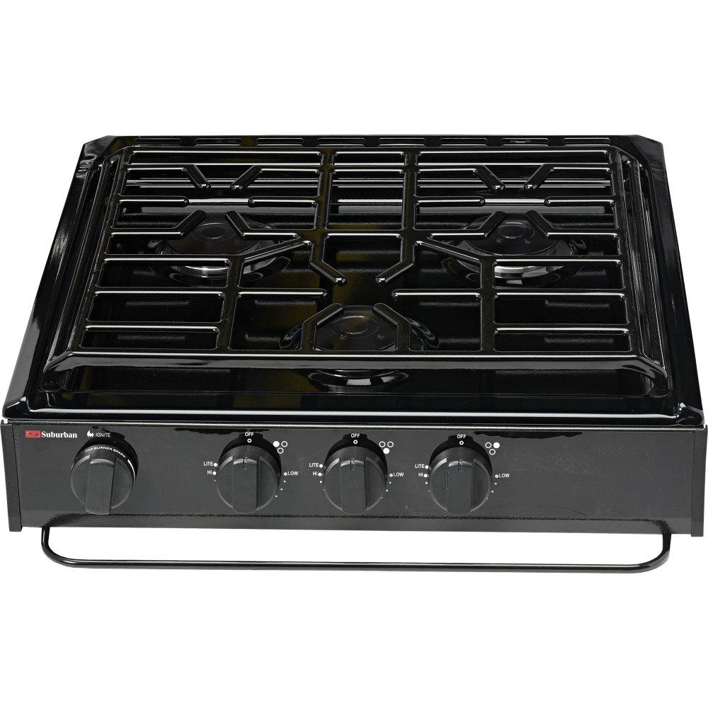 Suburban Black 3Burner SlideIn Cooktop3600A The Home Depot