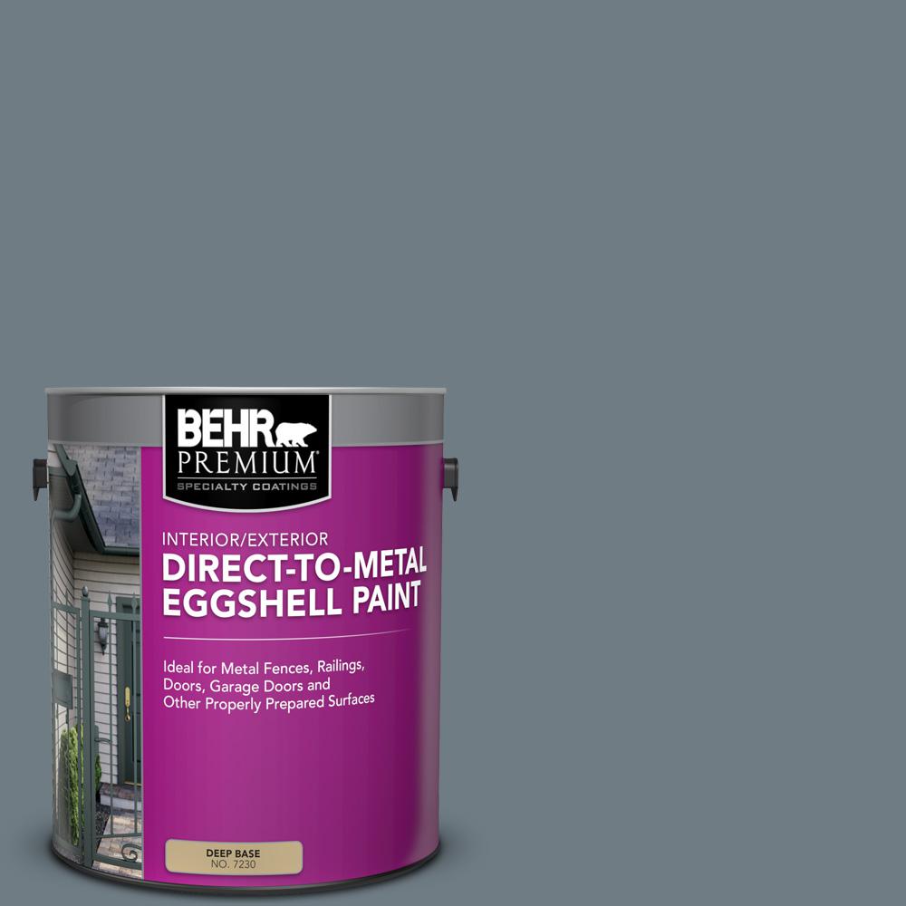 BEHR PREMIUM 1 gal. N4905 Charcoal Blue Eggshell Direct to Metal