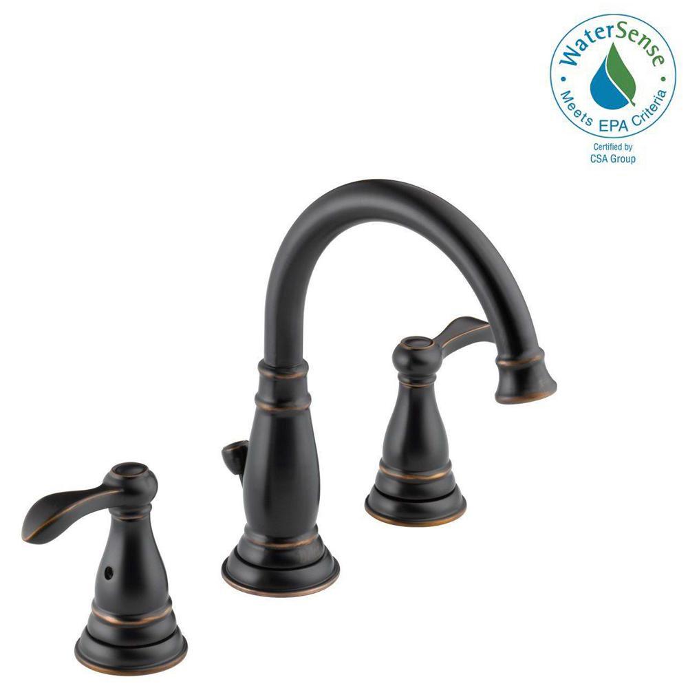 Delta Porter 8 in. Widespread 2-Handle Bathroom Faucet in Oil Rubbed ...