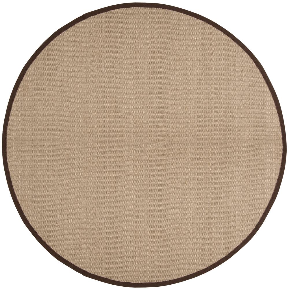 Safavieh Natural Fiber Sage/Brown 6 ft. x 6 ft. Round Area RugNF131F