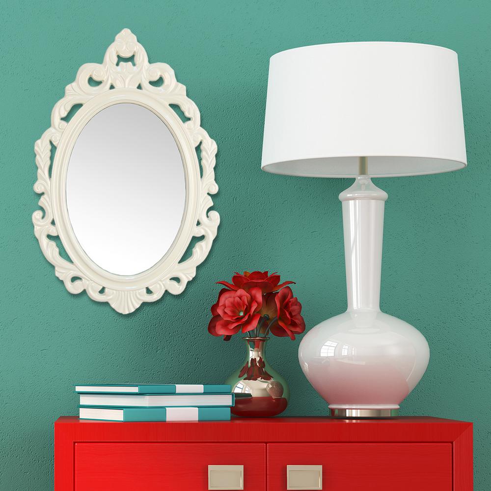 White Baroque Mirror