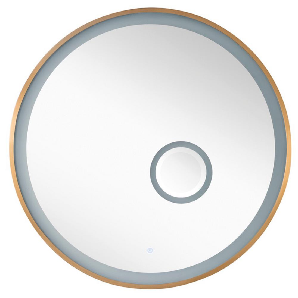 Round Gold Bathroom Mirrors Bath The Home Depot