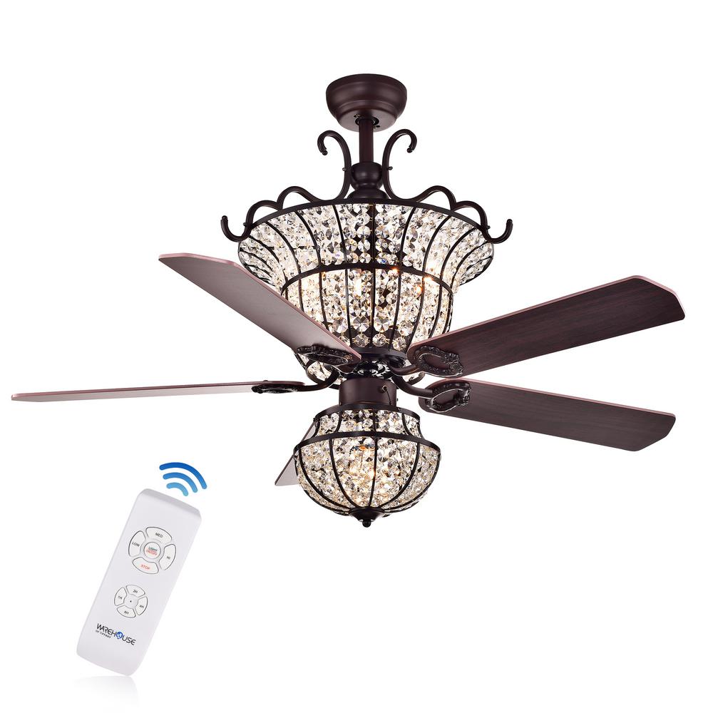 Home Decorators Collection Pompeo 52 In Integrated Led Indoor Outdoor Natural Iron Ceiling Fan With Light Kit Yg618 Ni The Home Depot