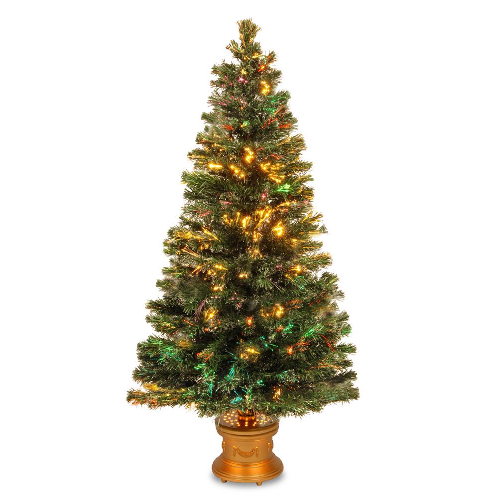 Fiber Optic Christmas Trees - Artificial Christmas Trees - The Home 5 ft. Fiber Optic Fireworks Evergreen Artificial Christmas Tree - Fiber Optic Christmas Trees - Artificial Christmas Trees - The Home