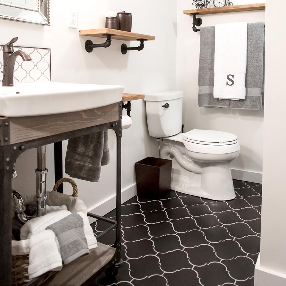 Merola Tile Provenzale Lantern Black 8 In X Porcelain Floor Merola Tile Provenzale Lantern Black 8
