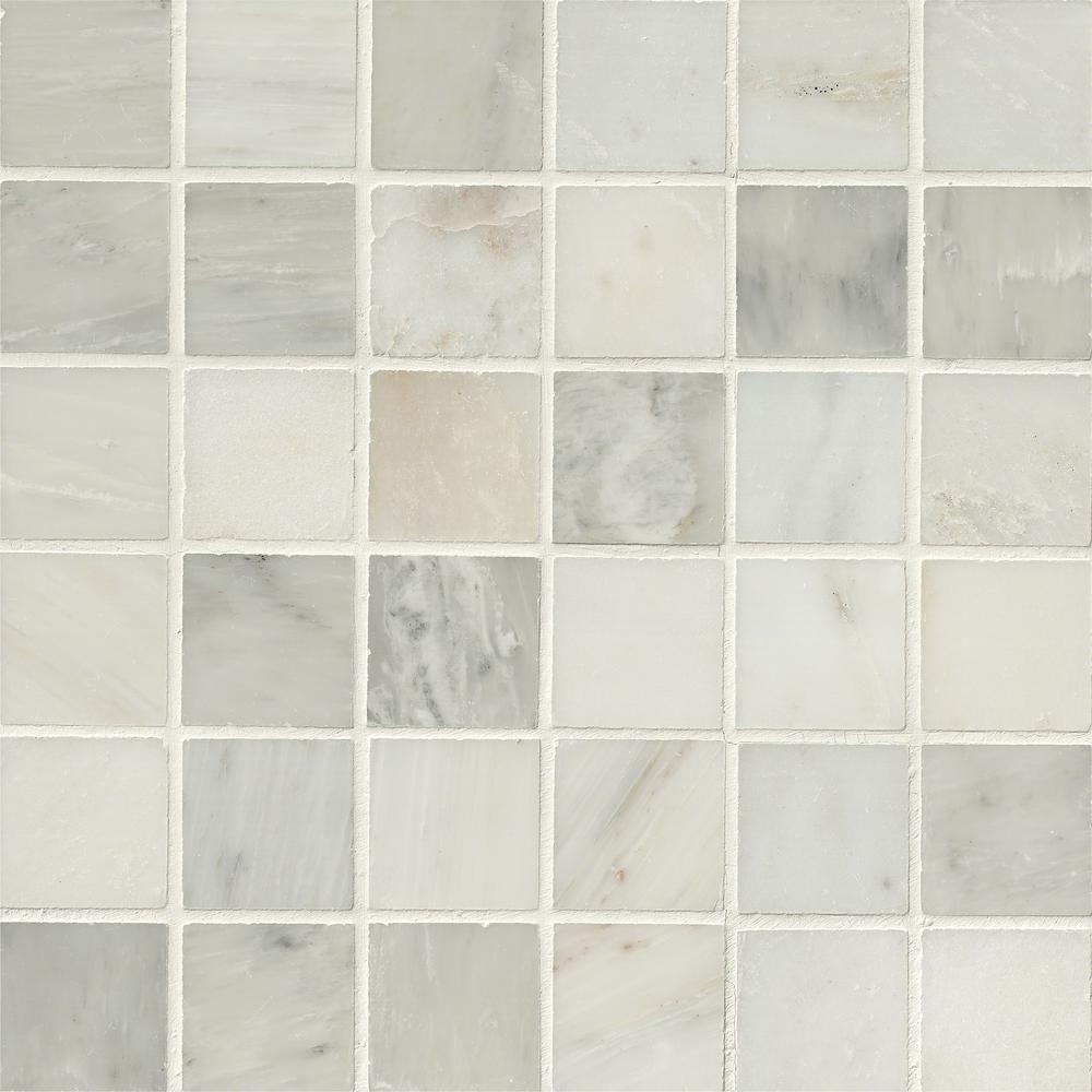 Msi Greecian White 12 In X 10 Mm Polished Marble Mesh Mounted Mosaic Tile Sq Ft Case Msi Greecian White 12 In X 10 Mm Polished Marble Mesh Mounted Mosaic Tile Sq Ft Case