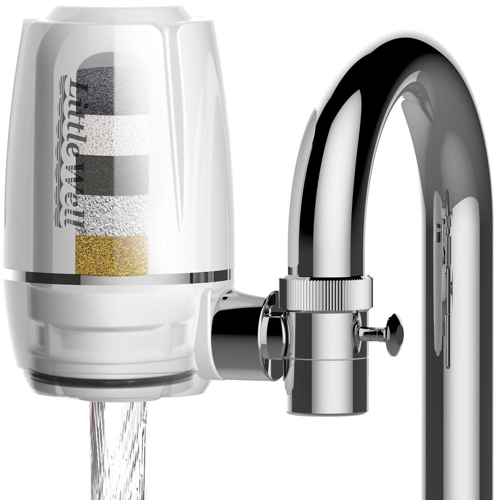 ISPRING LittleWell Faucet Mount Water Filter with Multi-Layer ...