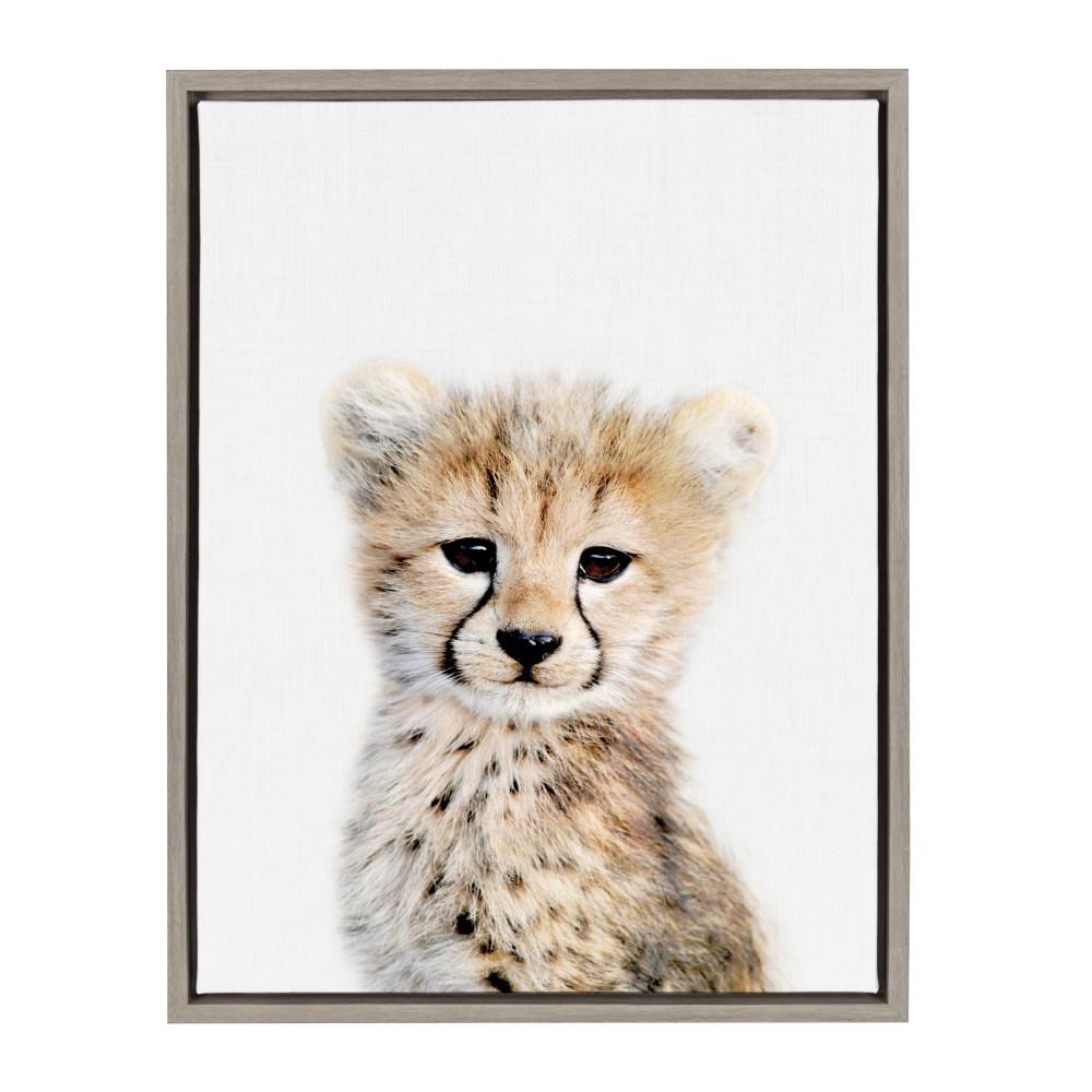 Kate and Laurel Sylvie "Animal Studio Cheetah" by Amy Peterson Framed