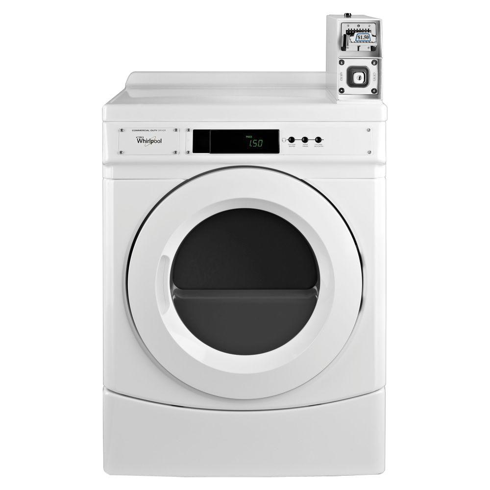 Whirlpool 6.7 cu. ft. Commercial Electric Dryer in White-CED9050AW ...