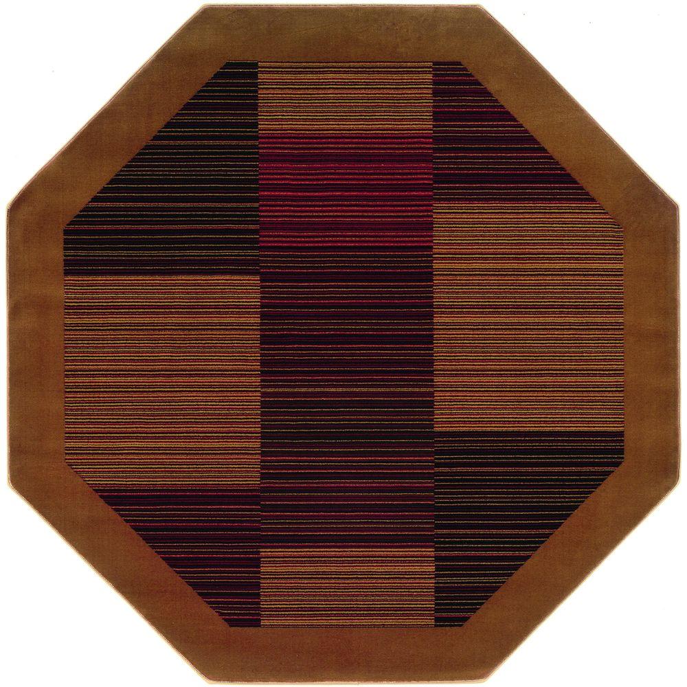 Octagon Area Rugs The Home Depot Everest Hampton S Camel 5 Ft X Octagon Area Rug