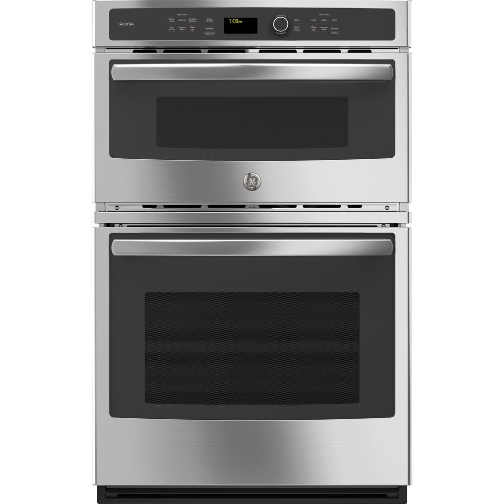 GE Profile 27 In Double Electric Wall Oven With Convection Self   Stainless Steel Ge Microwave Electric Wall Oven Combinations Pk7800skss 64 1000 