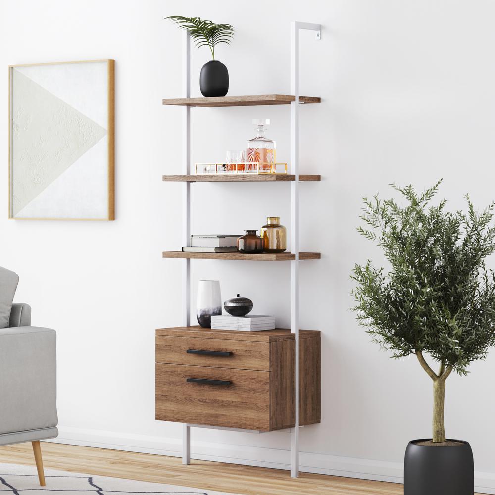 Nathan James Theo Open Shelf Bookcase with Draw