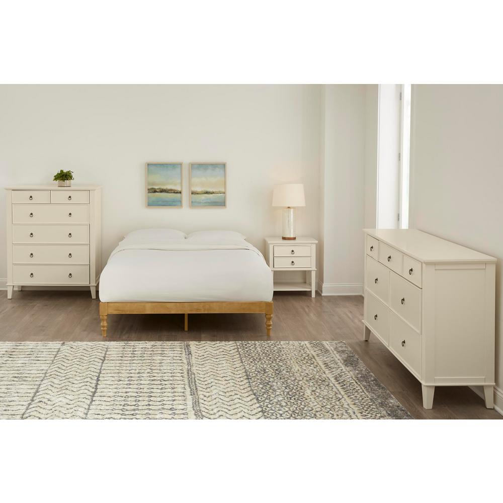 Stylewell Aberwell Patina Finish King Platform Bed 76 5 In W X