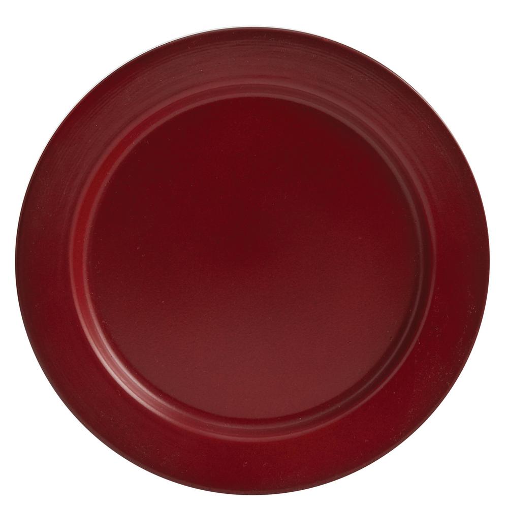 Linville Red Enamel Dinner Plate (Set of 4)