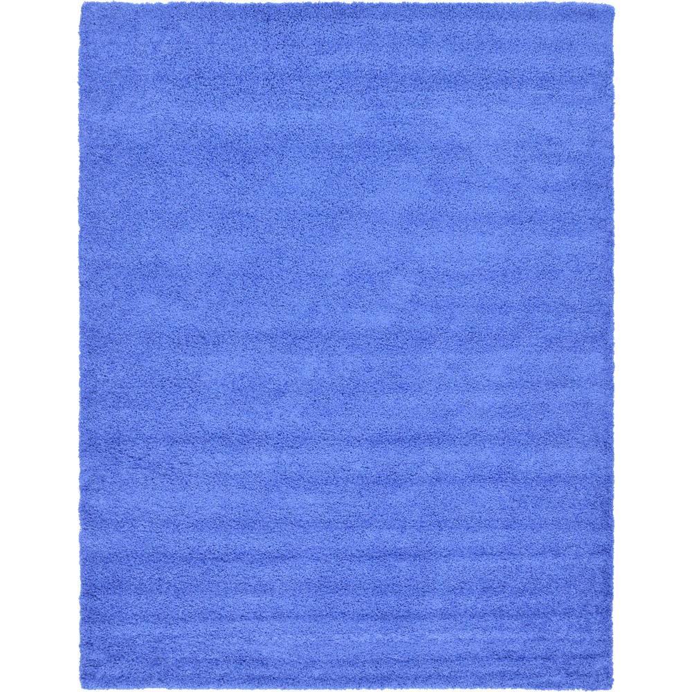 Unique Loom Solid Shag Periwinkle Blue 12 ft. x 15 ft. Area Rug3127839