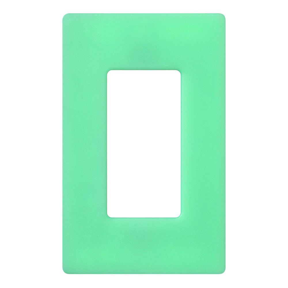 Lutron Claro 1 Gang Decora Wall Plate PalladiumSC1PD The Home Depot