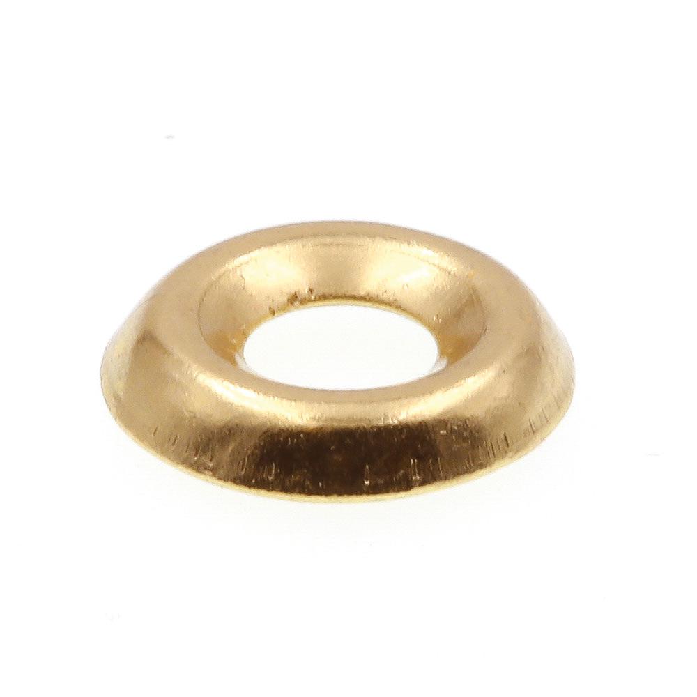 Brass #6 150 pcs Countersunk Finishing Cup Washers