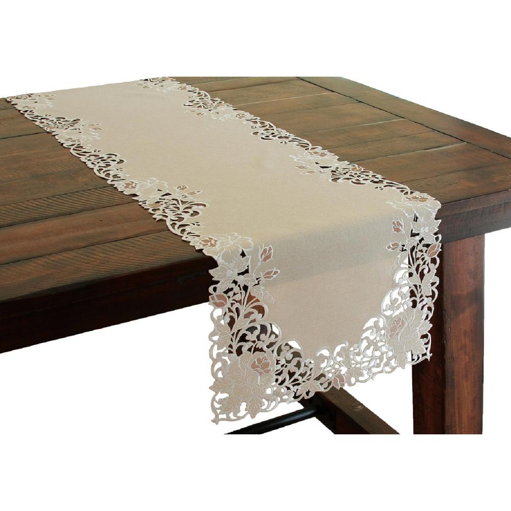 tan table runner