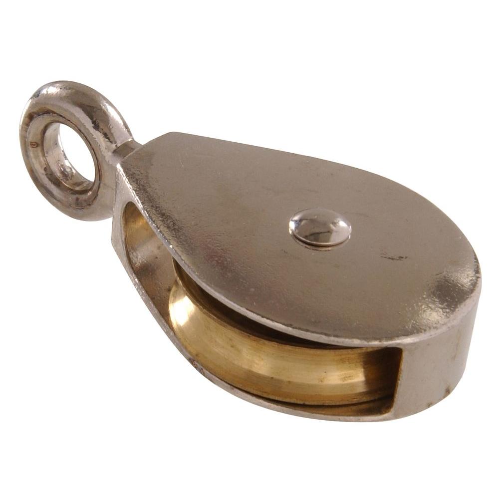 The Hillman Group 1/2 in. Single Sheave Awning Pulley with Fixed Eye