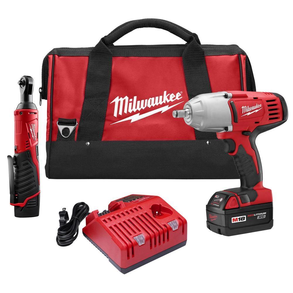 Milwaukee M12 And M18 12-Volt/18-Volt Lithium-Ion Cordless M18 Impact ...