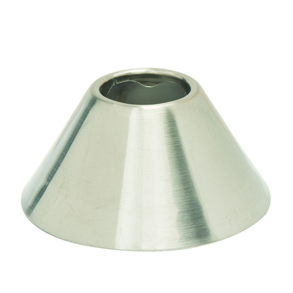 BrassCraft 1/2 in. IPS Bell Escutcheon in Satin Nickel651 NS The